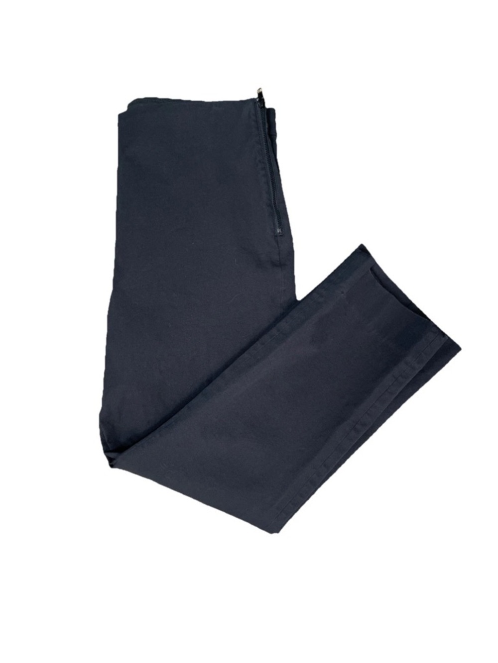 Everlane The Stretch Ponte Ankle Pants Black Side Zip Career Office Work Size 12